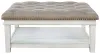 Ashley Furniture T937-21 Kanwyn - Uph Ottoman Cocktail Table - Whitewash