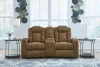Ashley Furniture 60703/15/18 Wolfridge - 2 Pc. - Power Reclining Sofa, Power Reclining Loveseat With Console - Brindle