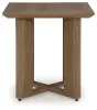 Ashley Furniture P671-702 Serene Bay - Square End Table - Dark Brown