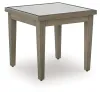 Ashley Furniture P701-702 Rainier Ranch - Square End Table - Brown / Beige