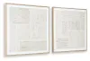 Ashley Furniture A8000517 Andorfield - Wall Art Set (Set of 2) - Beige / Black / White