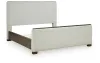 Ashley Furniture PCB843B5 Radkin - California King Upholstered Panel Bed - Burnished Brown