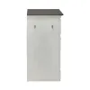 Liberty Furniture 417-PF1000 Allyson Park - Pet Feeder - Wirebrushed White / Charcoal