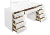 CoasterElevations 203507 Felicity - 9-Drawer Vanity Table With Lighted Mirror - Glossy White