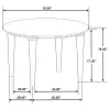 Coaster Fine Furniture 703718 Aldis - Round Marble Top Coffee Table - White And Natural