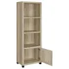 Coaster Fine Furniture 707746 Sachin - 3-Shelf Engineered Wood Media Tower - Distressed Pine