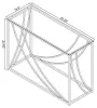 CoasterEssence 720499 Lille - Glass Top Entryway Sofa Console Table Accents - Chrome