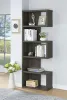 CoasterEveryday 800552 Joey - 5-Shelf Bookshelf - Weathered Gray