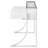 CoasterEssence 802141 Gemma - 2-Drawer Writing Desk - White High Gloss
