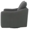 Coaster Fine Furniture 903393 Madia - Upholstered Sloped Arm Swivel Glider Chair - Charcoal