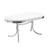 CoasterEveryday 2065-S5 Retro - 5 Piece Oval Dining Table Set - White And Black