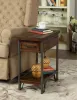 Furniture of America CM-AC286 Brick Attic - Side Table - Oak / Multi