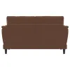 Coaster Fine Furniture 552102 Selma - Velvet Upholstered Crescent Arm Loveseat - Rust