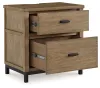 Benchcraft® B622-92 Tomtyn - Two Drawer Night Stand - Light Brown