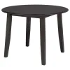 Coaster Fine Furniture 150350 Catley - 5 Piece Round Drop Leaf Dining Table Set - Dark Coffee