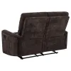 Coaster Fine Furniture 609572 Navarro - Chenille Upholstered Reclining Loveseat - Dark Brown
