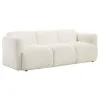 Coaster Fine Furniture 509811-S2 Dorset - 2 Piece Upholstered Round Track Arm Sofa Set - White