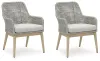 Ashley Furniture P798-601A Seton Creek - Arm Chair With Cushion (Set of 2) - Gray