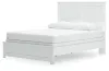Ashley Furniture B139B43 Ashley Furniture B139B43 Bostwick Shoals - Queen Panel Bed With Framed Footboard - White