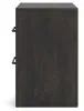 Ashley Furniture PCB2108-92 Hollivern - Two Drawer Night Stand - Dark Gray