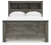 Ashley Furniture B4480B9 Frandern - Full Bookcase Panel Bed With Storage - Gray