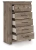 Ashley Furniture PCB2260-46 Rusticott - Five Drawer Chest - Brown
