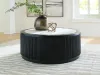 Ashley Furniture T650-8 Grayman - Round Cocktail Table - Black