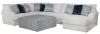 Jackson Furniture Industries 2470/30/62/76/28-21 Polaris - 3 Piece Sectional With Comfort Coil Seating, 9 Included Accent Pillows And Included Cocktail Ottoman (Right Side Facing Chaise) - Sugar
