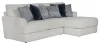 Jackson Furniture Industries 2470/46/76-21 Jackson Furniture Industries 2470/46/76-21 Polaris - 2 Piece Sofa Chaise (LSF Loveseat / RSF Chaise) - Sugar
