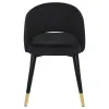 CoasterEssence 193562 Lindsey - Upholstered Dining Side Chair (Set of 2) - Black