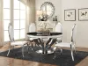CoasterElevations 107891 Anchorage - Round Glass Top Dining Table - Chrome