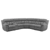 CoasterEssence 609540P Bahrain - 6 Piece Modular Power Reclining Sectional - Charcoal