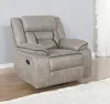 CoasterEveryday 651353 Greer - Upholstered Swivel Glider Recliner Chair - Taupe