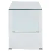 CoasterEssence 801581 Ripley - Tempered Bent Glass Writing Desk Clear - Clear Glass
