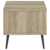 Coaster Fine Furniture 701037 Welsh - Square Engineered Wood Side End Table Antique Pine - Distressed Pine