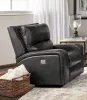 Furniture of America CM9924DG-CH-PM Soterios - Power Recliner - Charcoal