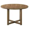 Coaster Fine Furniture 108570 Crestmore - Round Wood Dining Table - Walnut