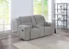 Coaster Fine Furniture 602552 Gilson - Chenille Upholstered Reclining Loveseat - Gray