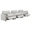 Coaster Fine Furniture 609561PT Collins - 5 Piece Power Reclining Home Theater Seating - Gray