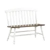 Liberty Furniture 741-C9000B Al Fresco - Slat Back Bench - Graphite & Whitestone
