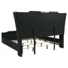 Coaster Fine Furniture 223161KE Lorient - Eastern King LED Upholstered Bed - Black