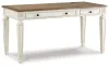 Ashley Furniture H743-134 Realyn - Home Office Lift Top Desk - White / Brown