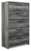 Ashley Furniture B221-46 Baystorm - Five Drawer Chest - Gray