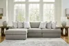 Ashley Furniture 58103S3 Avaliyah - 3-Piece Sectional With Laf Corner Chaise - Ash