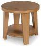 Ashley Furniture T674-6 Kristiland - Round End Table - Light Brown