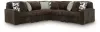 Ashley Furniture 98104S26 Ashley Furniture 98104S26 Midnight-Madness - 5-Piece Sectional - Chocolate