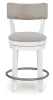 Ashley Furniture D642-224 Robbinsdale - Upholstered Swivel Barstool (Set of 2) - Antique White