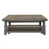 Liberty Furniture 406-OT1014 Modern Farmhouse - Oversized Square Cocktail Table - Dusty Charcoal