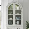 Liberty Furniture 237-CH4490 River Place - Curio Hutch - Riverstone White & Tobacco