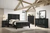 CoasterEssence 201321Q Sandy Beach - Wood Queen Panel Bed - Black